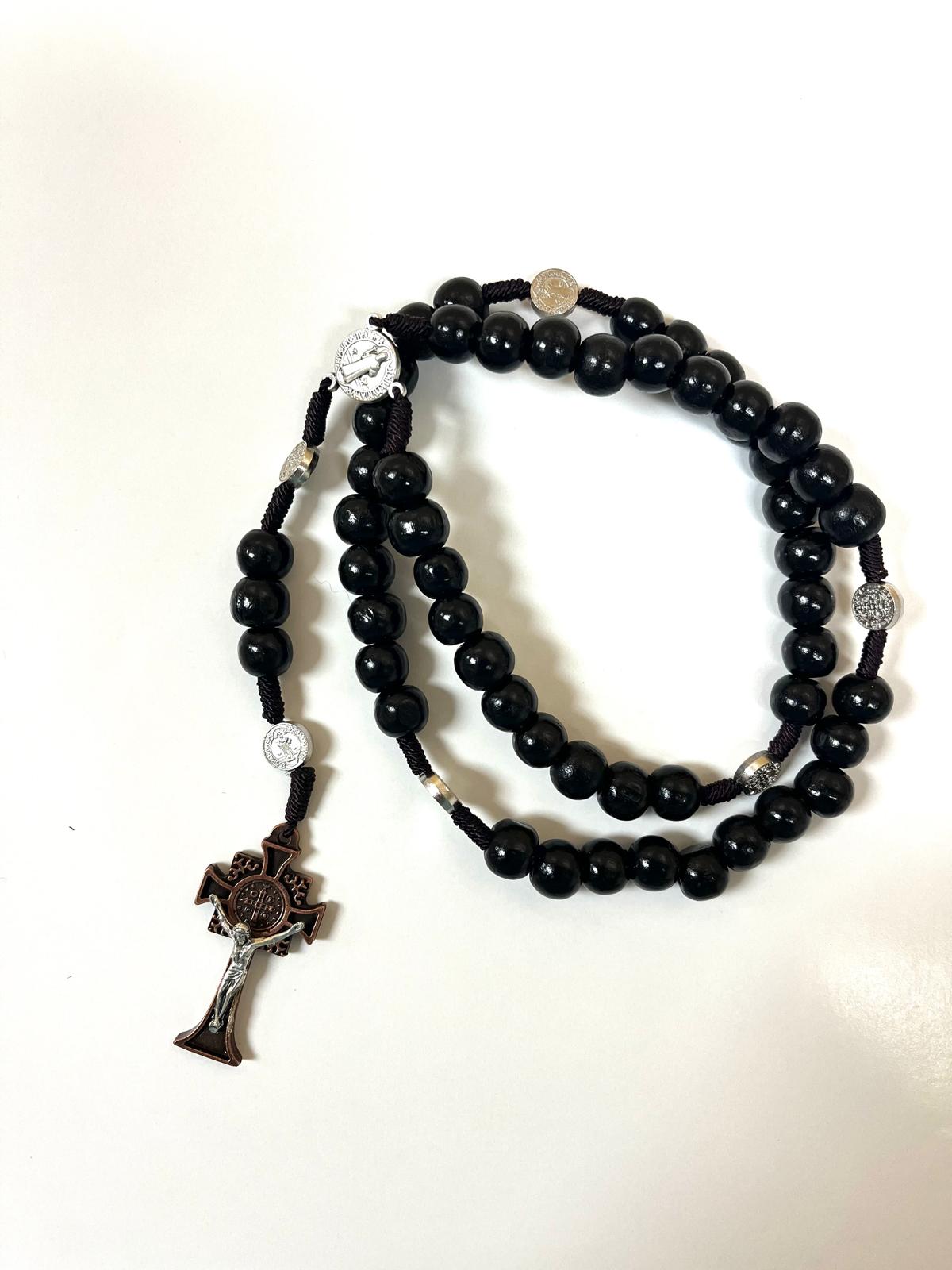 Benedictine Rosary (bronze benedictine cross)