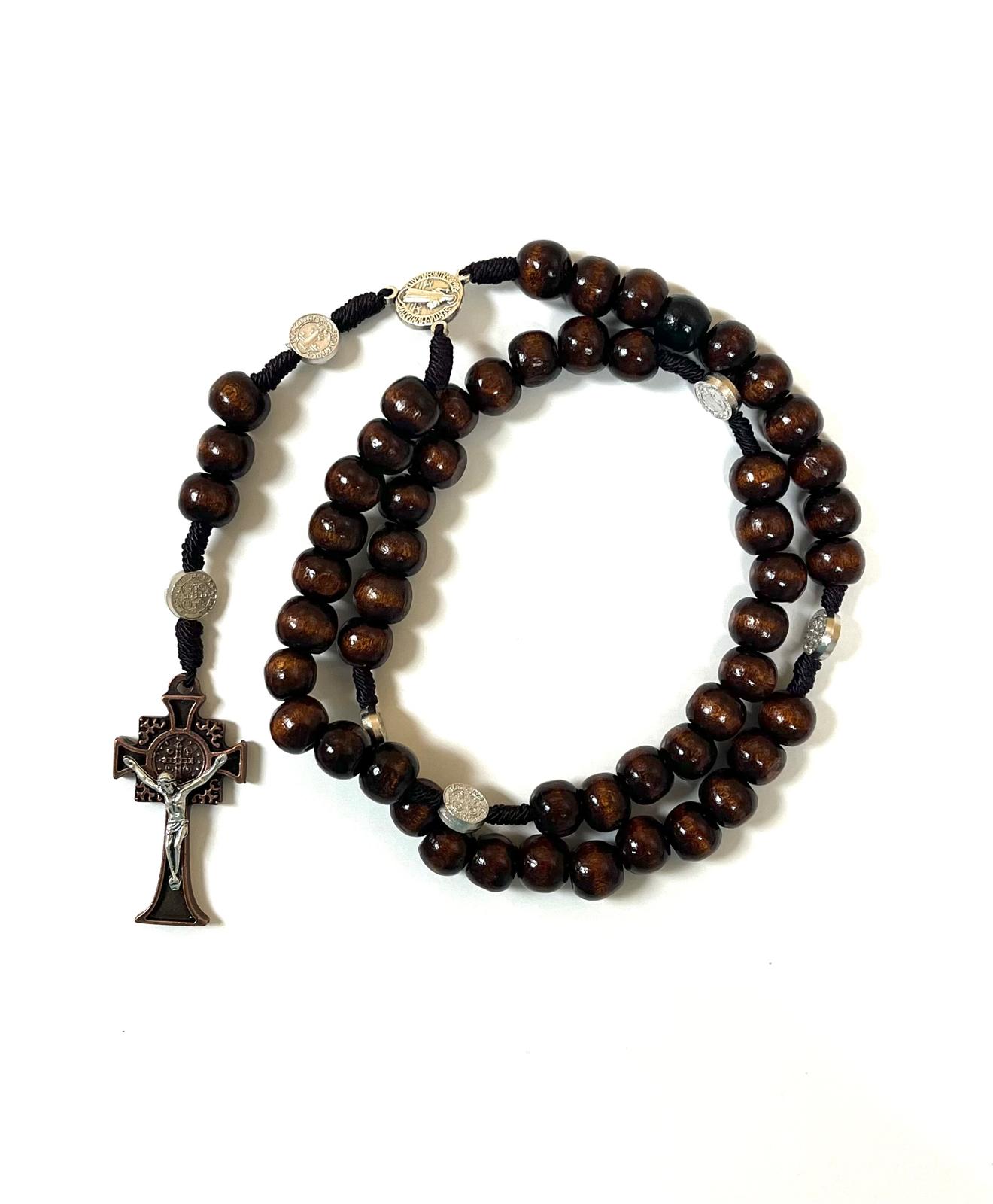 Benedictine Rosary (bronze benedictine cross)