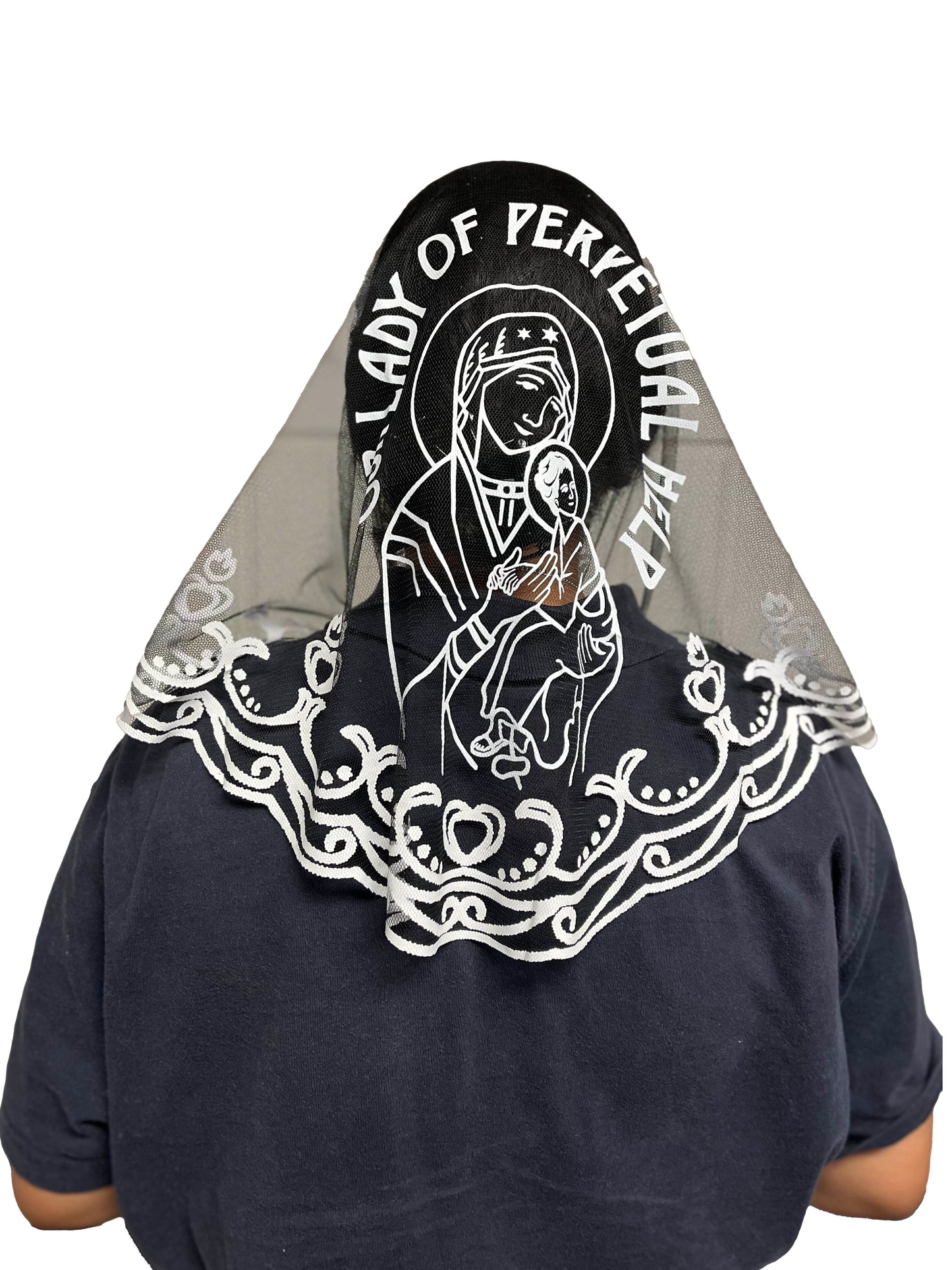 Our Lady of Perpetual Help Veil (with FREE pouch)