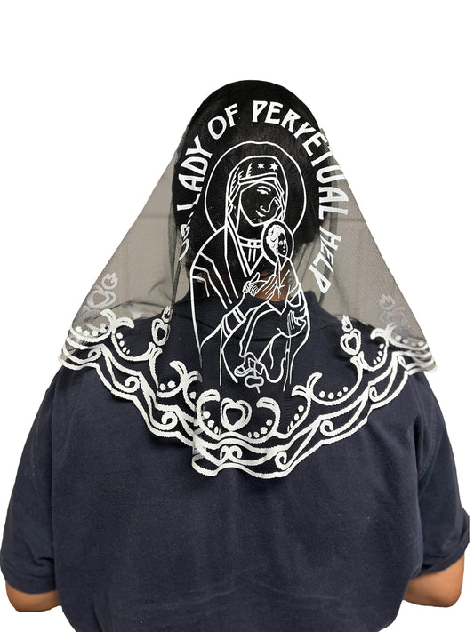 Our Lady of Perpetual Help Veil (with FREE pouch)