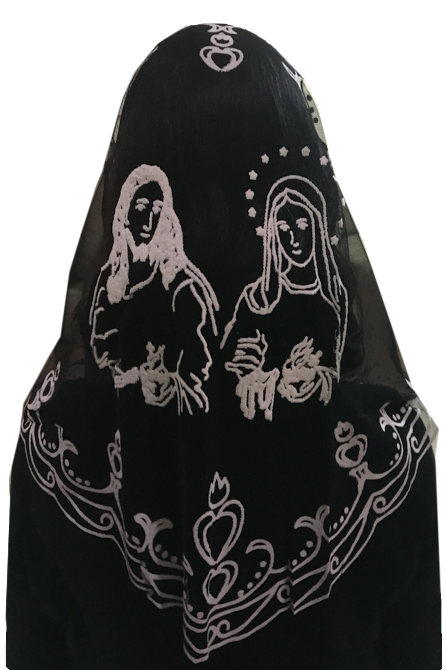 Two Hearts Veil with FREE pouch