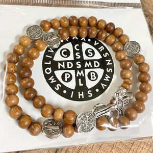 Rosary Bracelet (small,brown)